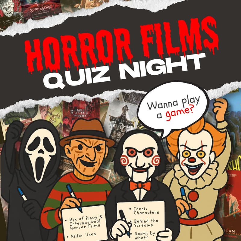 Cover Image for Horror Films Quiz Night (Friday, July 10 | 8PM)