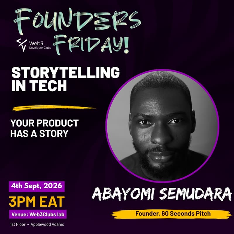 Cover Image for FOUNDERS FRIDAY: STORYTELLING IN TECH