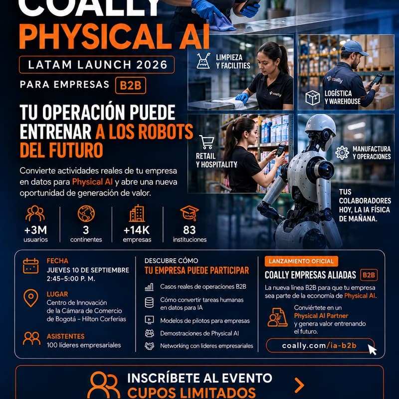 Cover Image for Coally Physical AI LATAM: ¿Quién entrenará a los robots del futuro?