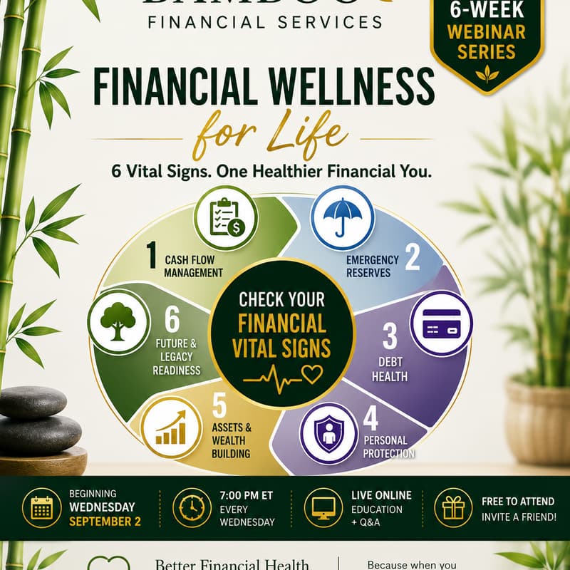 Cover Image for Financial Wellness Webinar Series: The 6 Vital Signs-Know Your Numbers