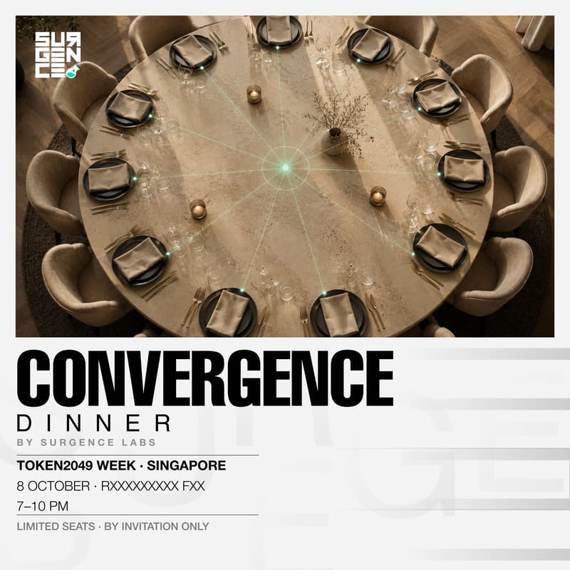 Cover Image for Convergence Dinner by Surgence Labs | Token2049 Singapore