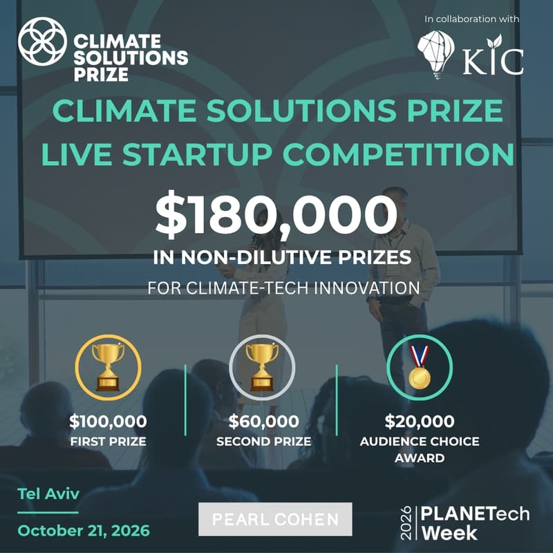 Cover Image for Online | Climate Solutions Prize 2026 Live Pitch Event