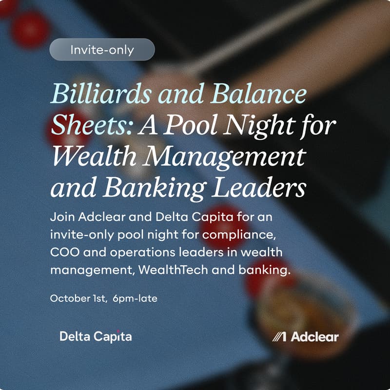 Cover Image for Billiards & Balance Sheets: A Pool Night for Wealth Management and Banking Leaders