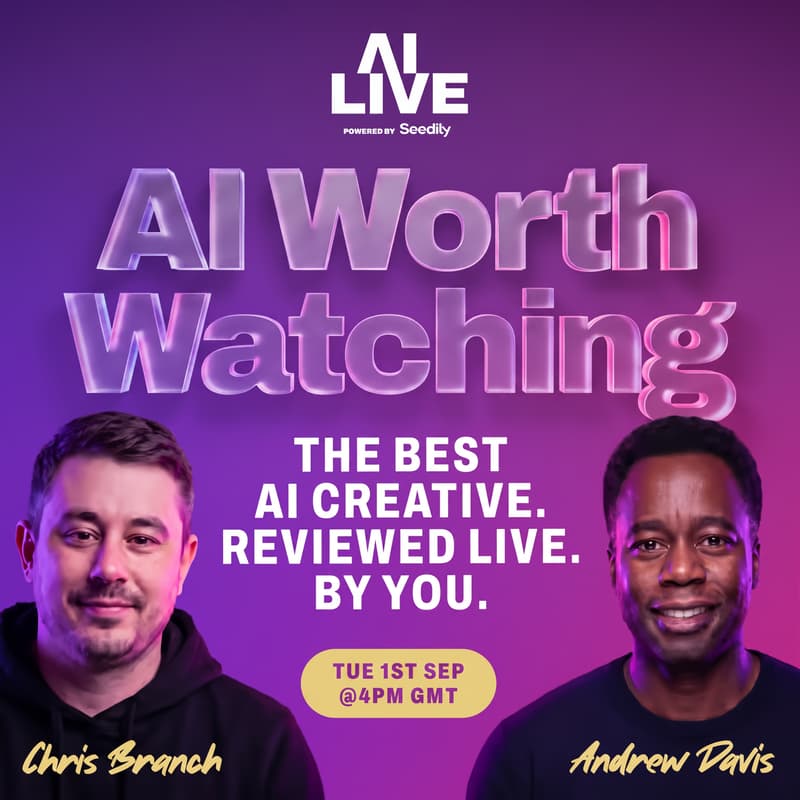 Cover Image for AI Worth Watching - The Best AI Creative. Reviewed Live. By You.