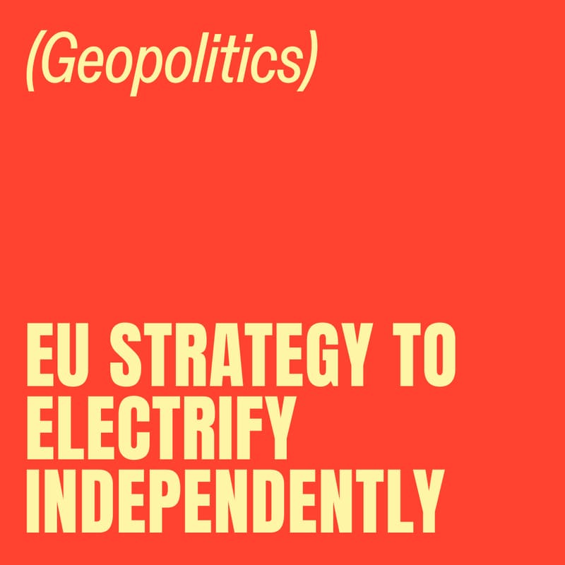 Cover Image for EU strategy to electrify independently