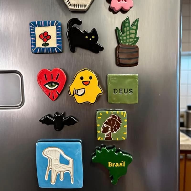 Cover Image for little things: clay fridge magnets