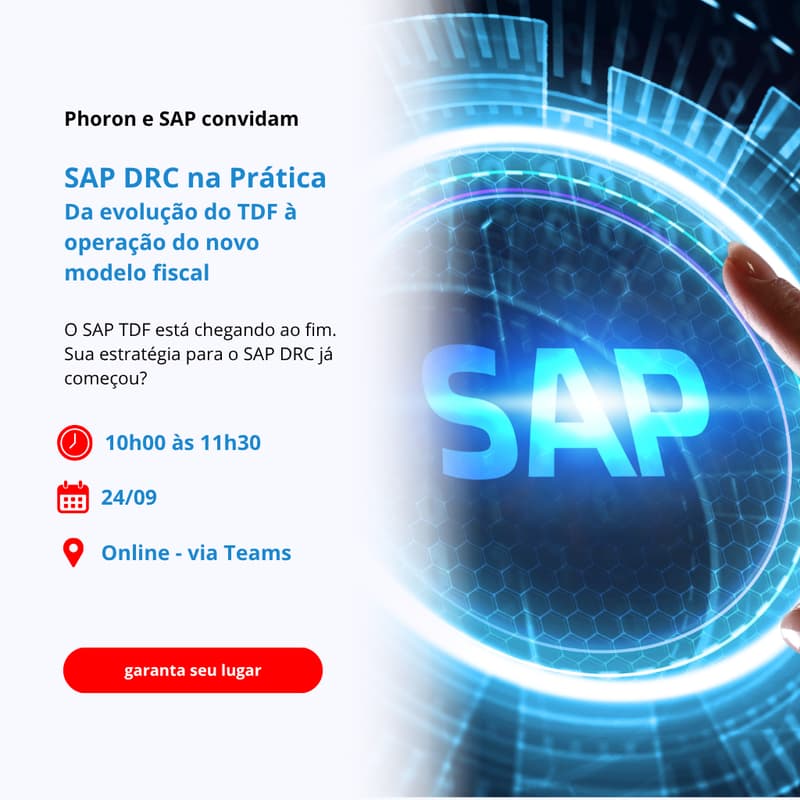 Cover Image for SAP DRC na Prática - Da evolução do TDF à operação do novo modelo fiscal