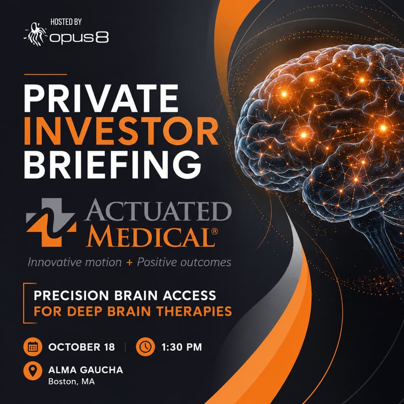 Cover Image for Actuated Medical Private Investor Briefing - Boston