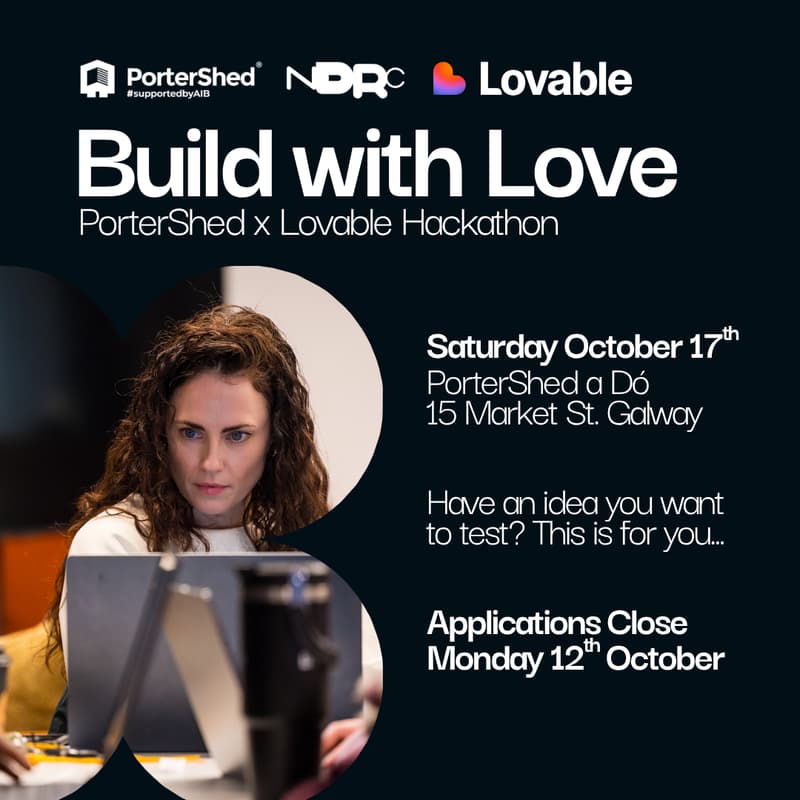 Cover Image for Build with Love - powered by PorterShed x Lovable