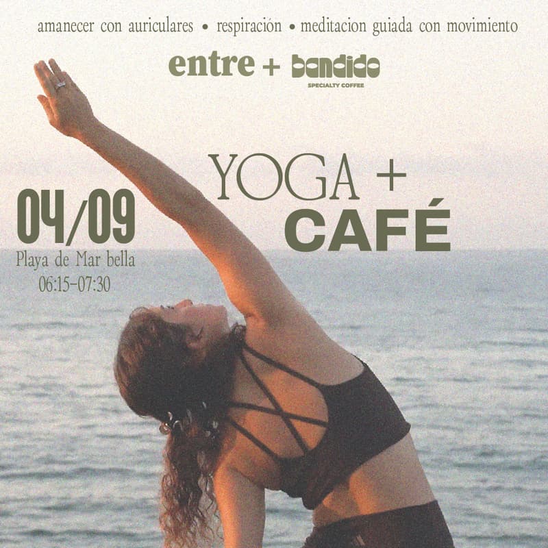 Cover Image for 🌅🎧 Sunrise Yoga + Coffee. Respirar hondo, moverte sin apuro.