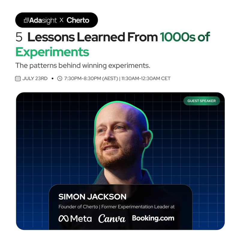 Cover Image for Adasight x Cherto: 5 Lessons Learned from 1000s of Experiments