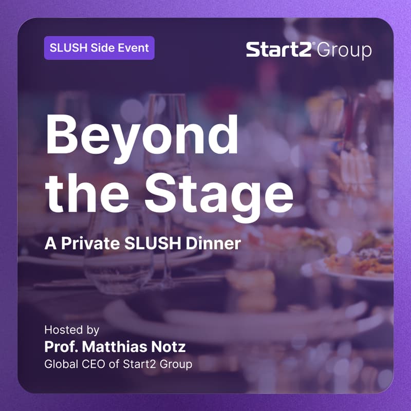 Cover Image for Beyond the Stage - A Private SLUSH Dinner