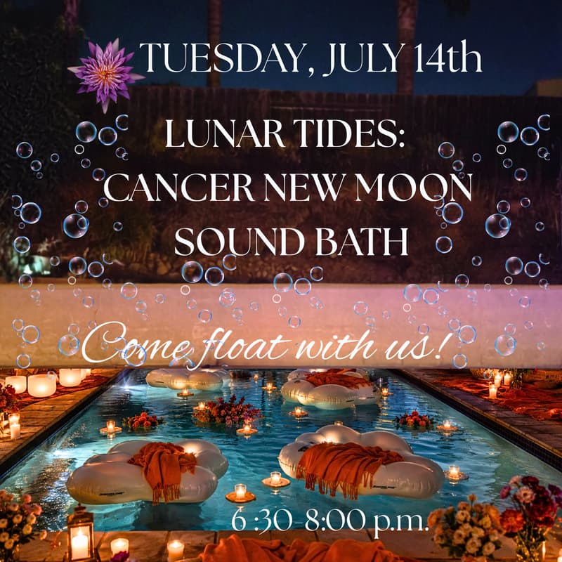 Cover Image for LUNAR TIDES: Cancer New Moon Sound Bath