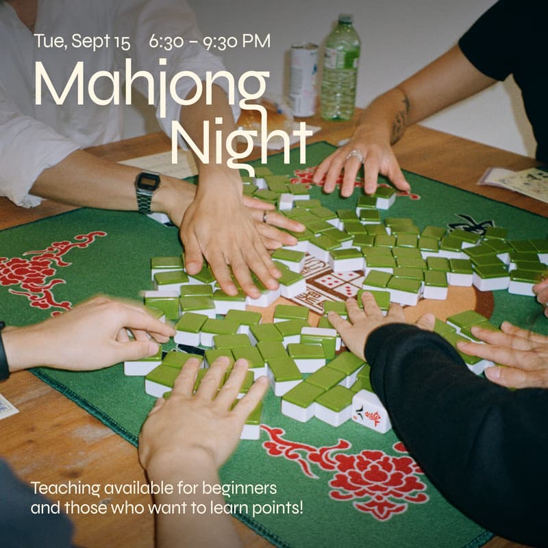 Cover Image for Mahjong Night (Beginner friendly!)