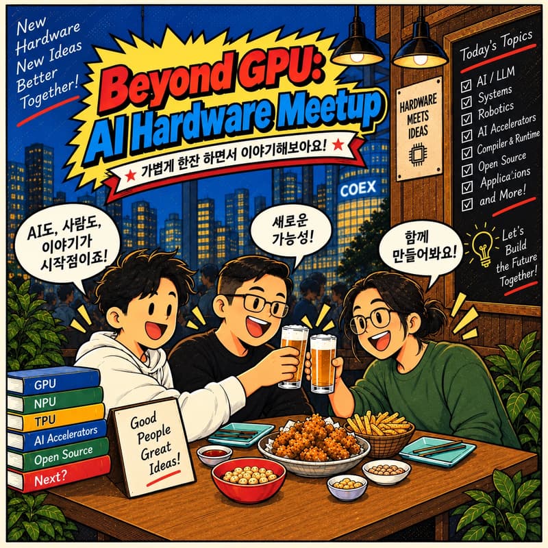 Cover Image for Beyond GPU: AI Hardware Meetup : Explore various hardware, systems, open ecosystems.