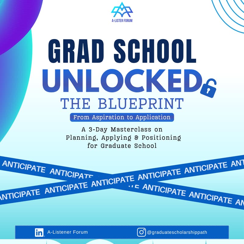 Cover Image for GRAD SCHOOL UNLOCKED: THE BLUEPRINT
