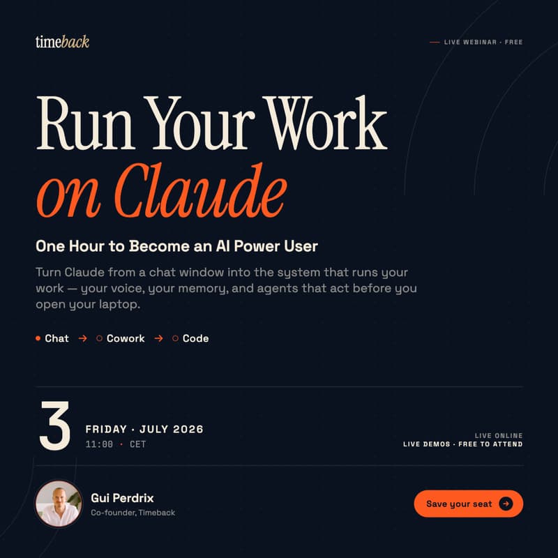 Cover Image for Run Your Work on Claude: One hour to become an AI power user