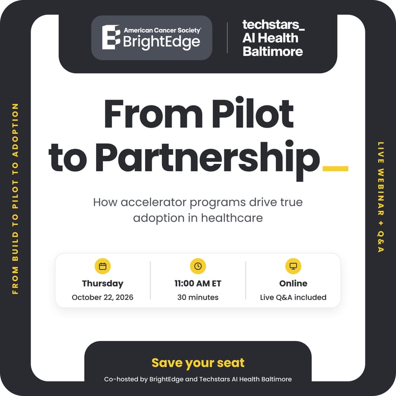 Cover Image for From Pilot to Partnership: How Accelerator Programs Drive True Adoption in Healthcare