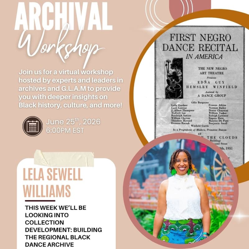 Cover Image for BGIA Workshop: Lela Sewell Williams