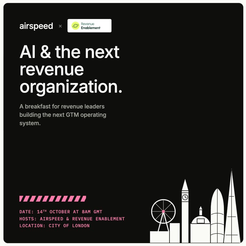 Cover Image for Airspeed x Revenue Enablement GTM Breakfast