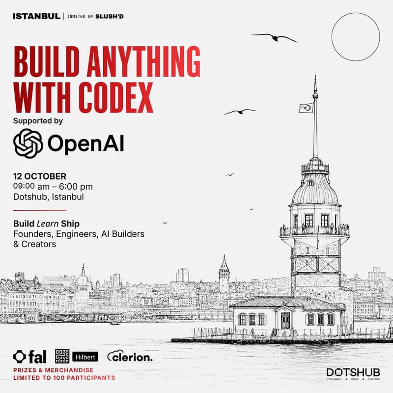 Cover Image for Build Anything with Codex Hackathon — Istanbul Ignited by Slush’D x OpenAI