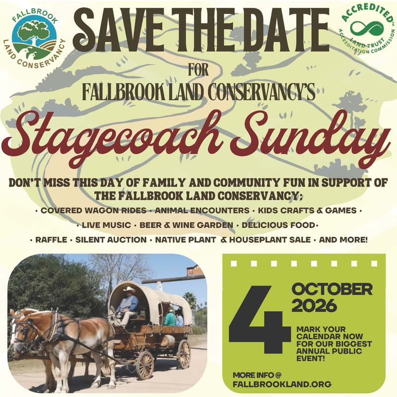 Cover Image for Fallbrook Land Conservancy Stagecoach Sunday 2026
