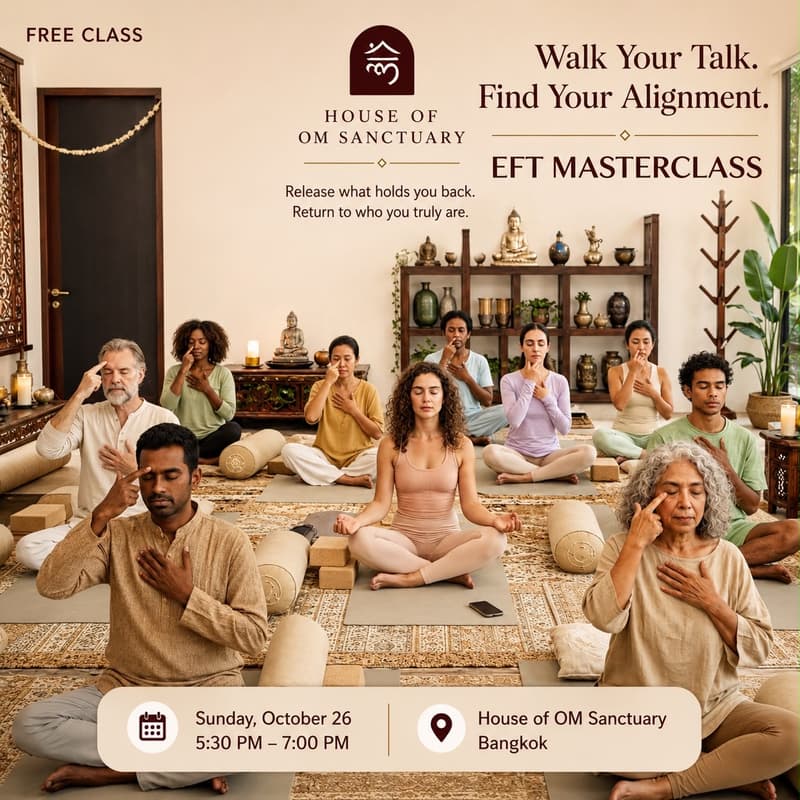 Cover Image for FREE Masterclass: EFTMRA Tapping for Stress Relief & Emotional Balance
