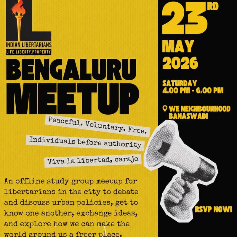 Cover Image for Indian Libertarians Meet- Bengaluru