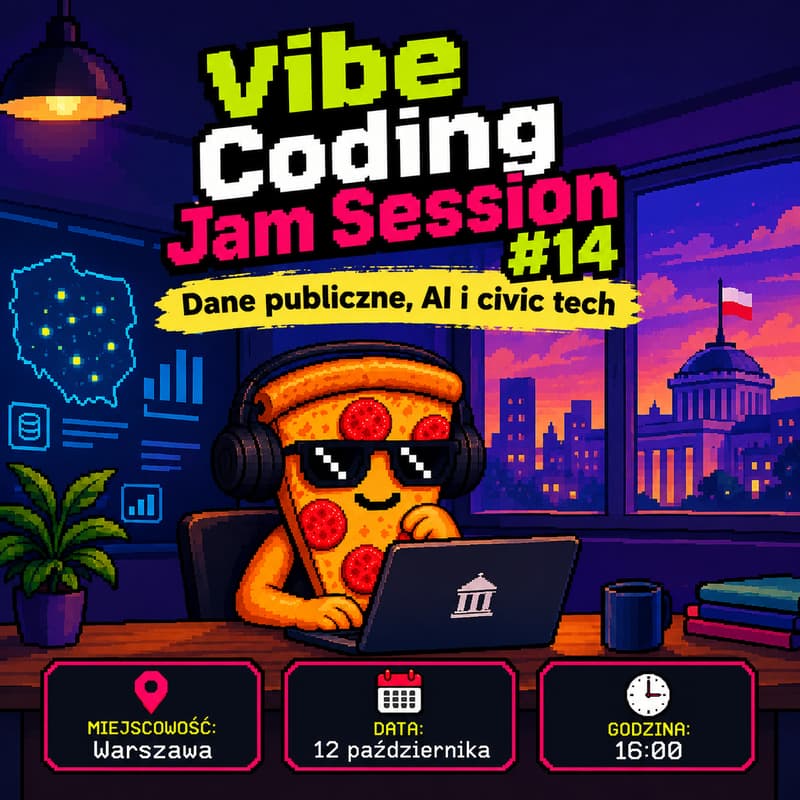 Cover Image for Vibe Coding Jam Session #14 - Dane publiczne, AI i civic tech