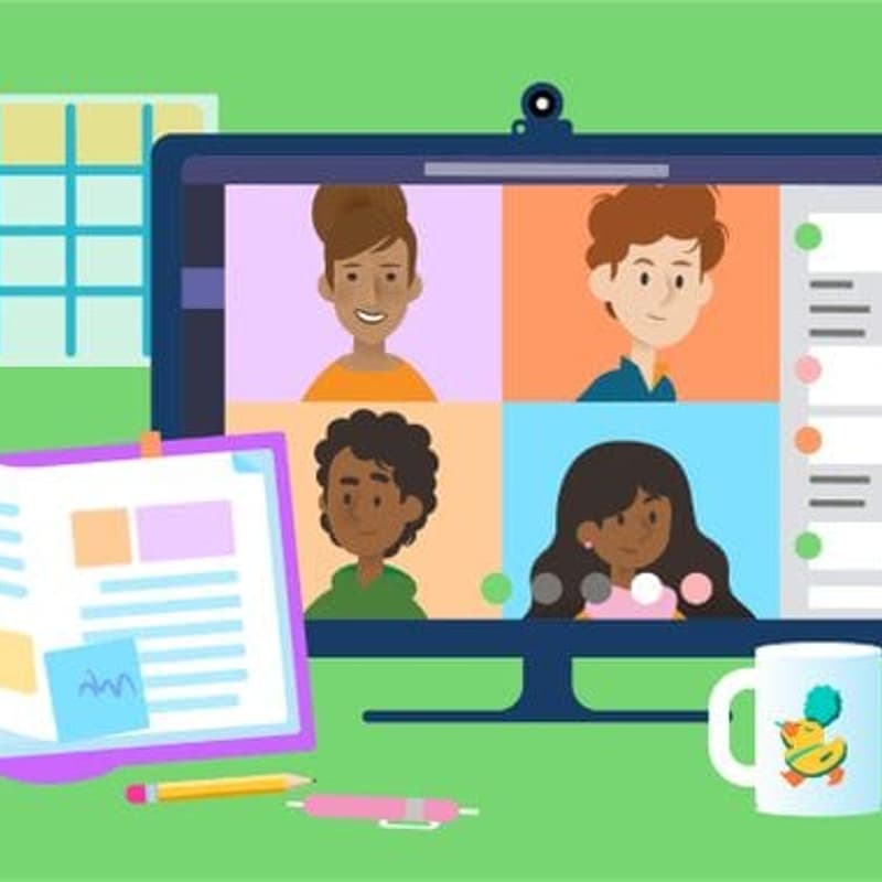 Cover Image for Remote learning with google classroom and microsoft teams.