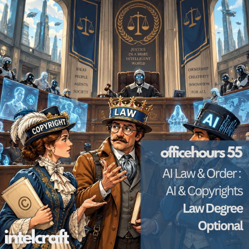 Cover Image for [officehours 55] AI Law & Order : Copyright in the Age of AI