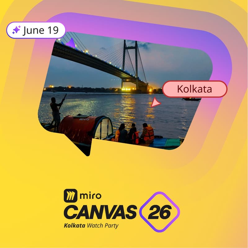 Cover Image for Miro Canvas'26 Watch Party #1 : Kolkata Chapter