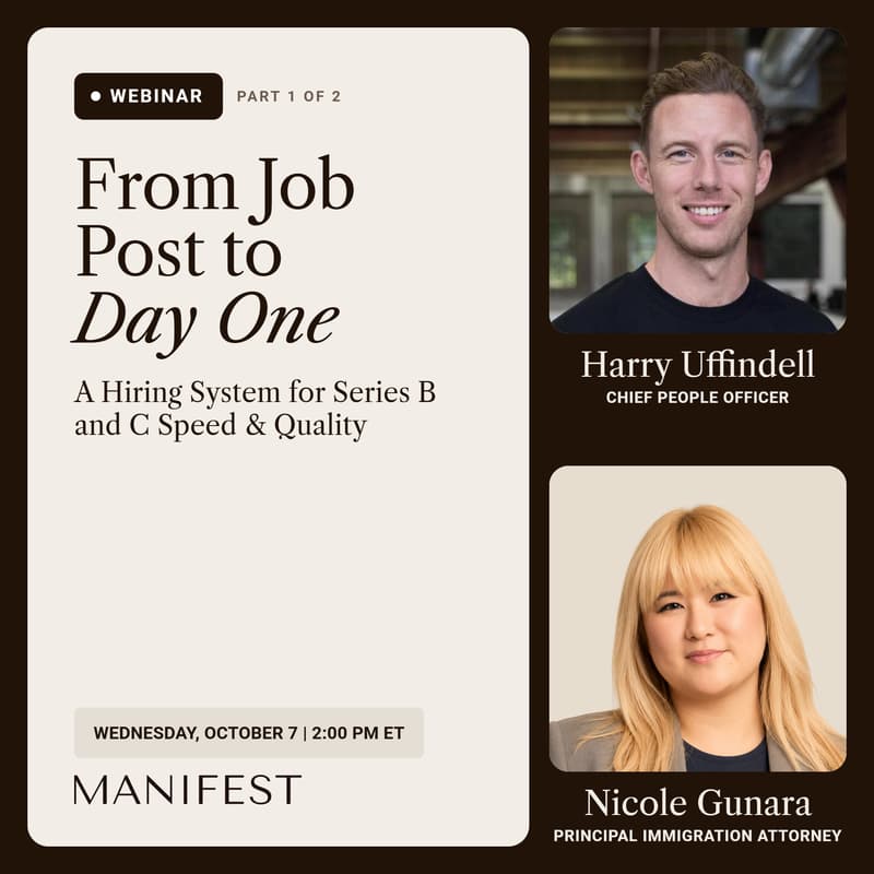 Cover Image for From Job Post to Day One: A Hiring System for Series B and C Speed & Quality