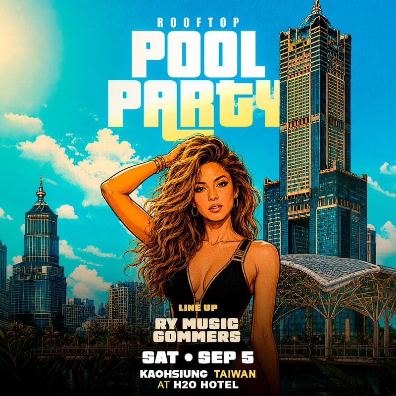 Cover Image for LATIN PARTY • SEPTEMBER 5 • H2O HOTEL • KAOHSIUNG TAIWAN