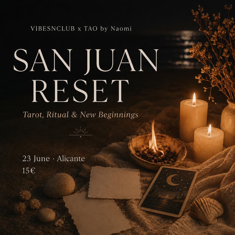 Cover Image for San Juan Reset · Tarot, Ritual & New Beginnings by VIBESNCLUB x TAO by Naomi
