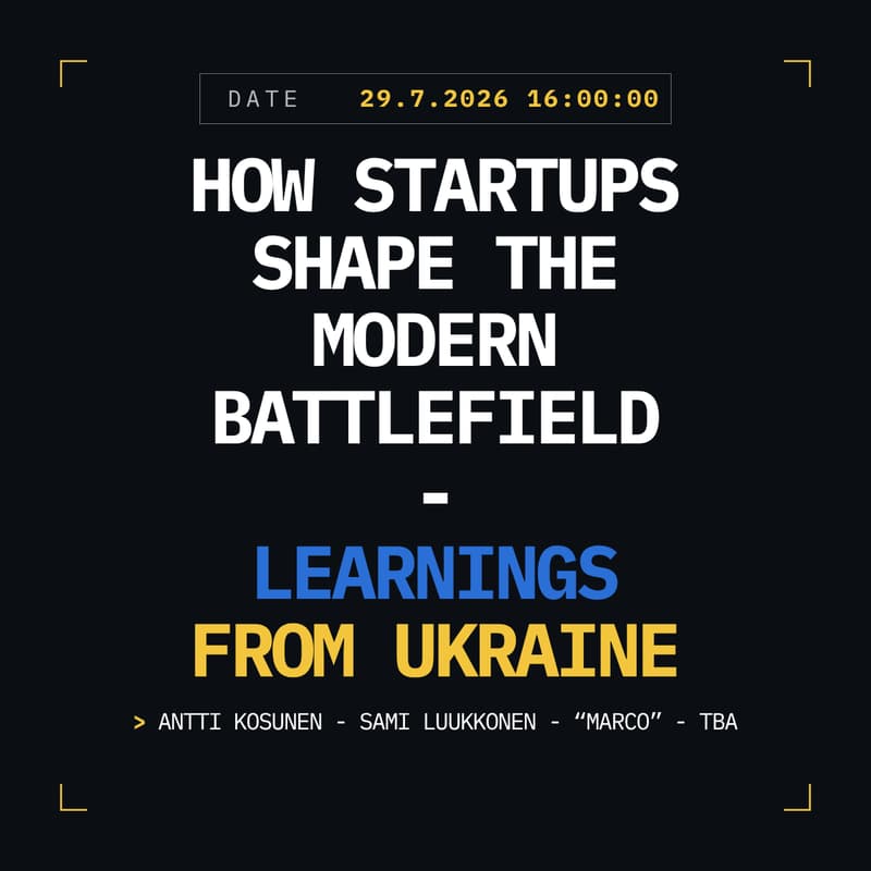 Cover Image for How startups shape the modern battlefield - Learnings from Ukraine