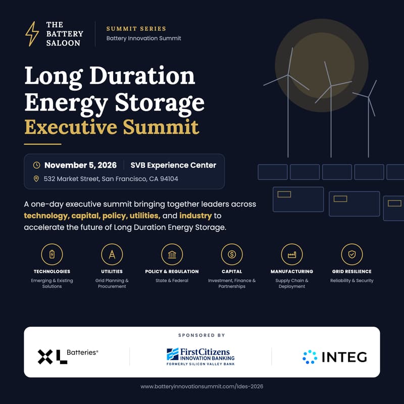 Cover Image for Long Duration Energy Storage (LDES) Executive Summit
