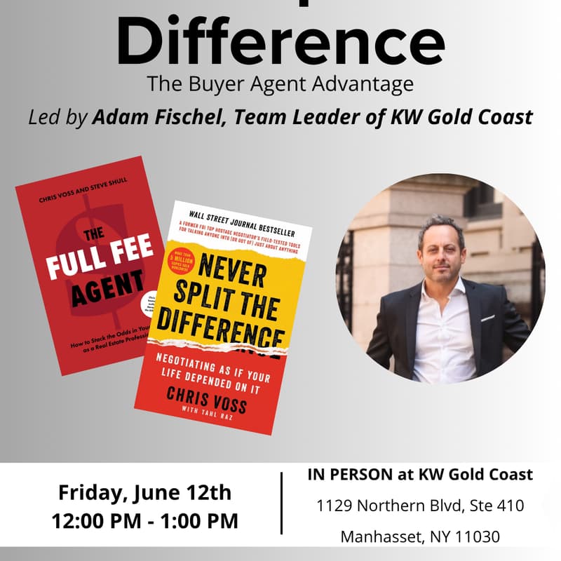 Cover Image for Lunch & Learn Never Split the Difference: How to Show Your Value and Get Paid for It w/ Adam Fischel, Team Leader