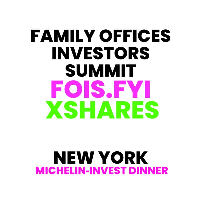 Cover Image for 🇺🇸 Michelin‑Invest Dinner🥂🕯 Family Offices Investors Summit 📍NYC📍Aug 13-14 🇺🇸