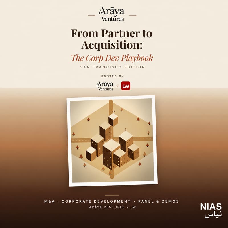 Cover Image for Araya Ventures: Inside the Corporate Development Playbook (M&A Panel + Portfolio Showcase)
