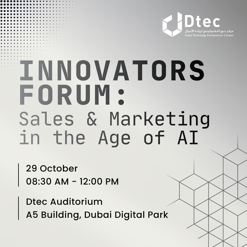 Cover Image for Dtec Innovators Forum: Sales & Marketing in the Age of AI