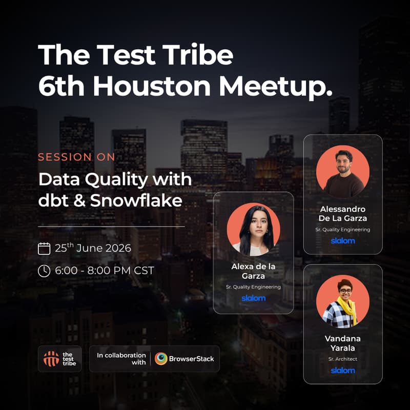 Cover Image for Data Quality with dbt and Snowflake | 6th Houston Meetup