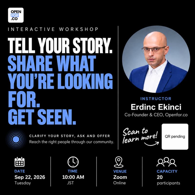 Cover Image for Tell Your Story. Share What You’re Looking For. Get Seen.