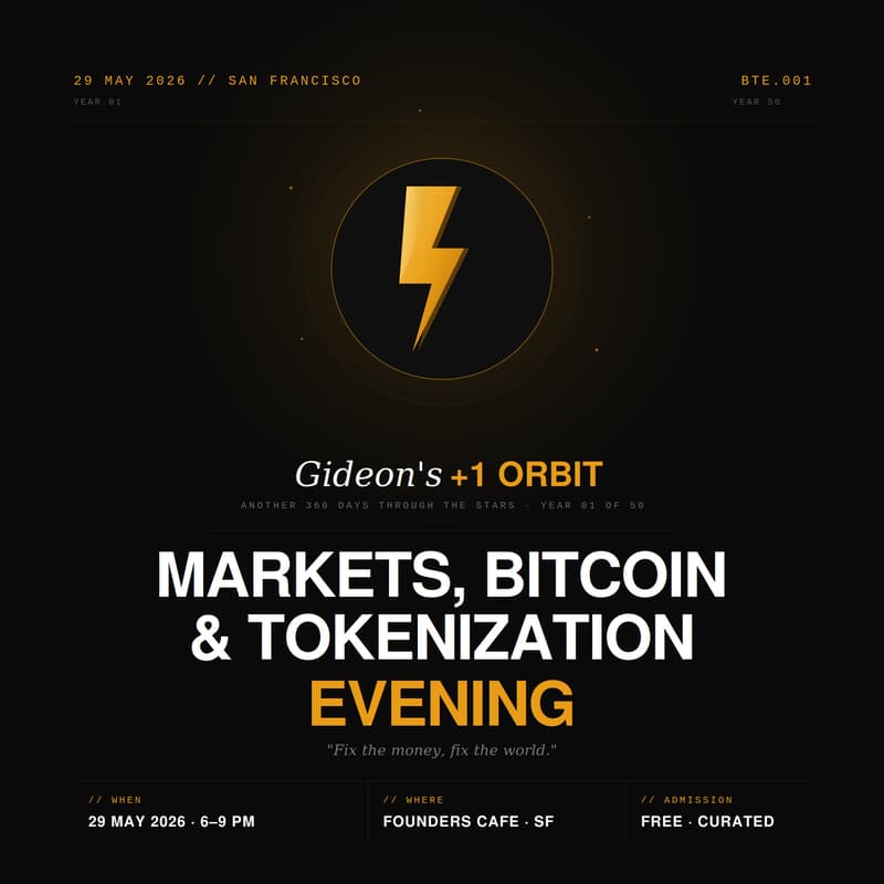 Cover Image for Markets, Bitcoin & Tokenization Evening