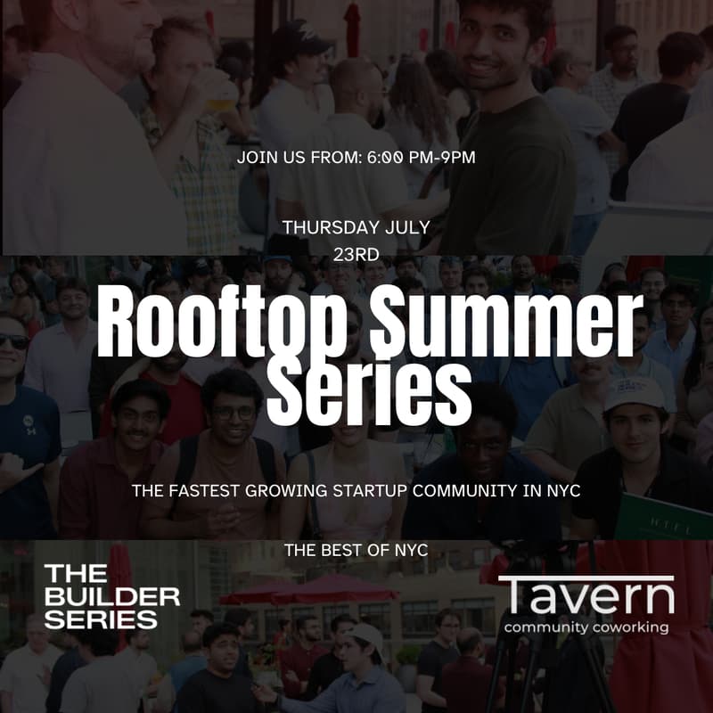 Cover Image for The Builder Series: Founder, Investor & Operator Nights - July 23rd