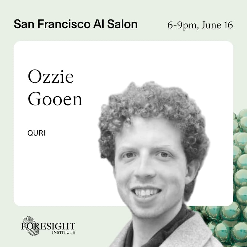 Cover Image for Foresight's AI Salon with Ozzie Gooen, QURI