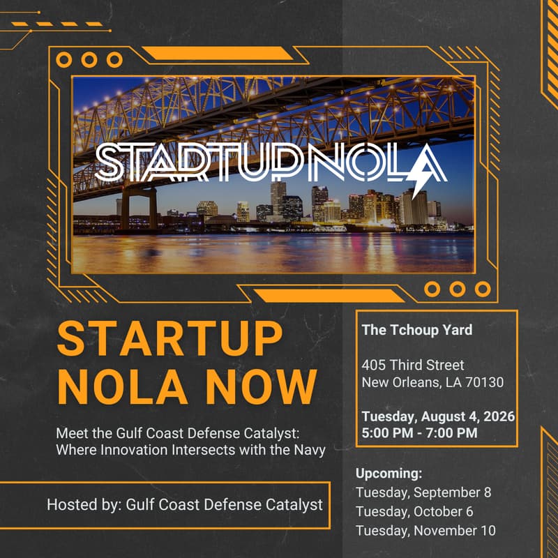 Cover Image for StartupNOLA Now: August Meetup