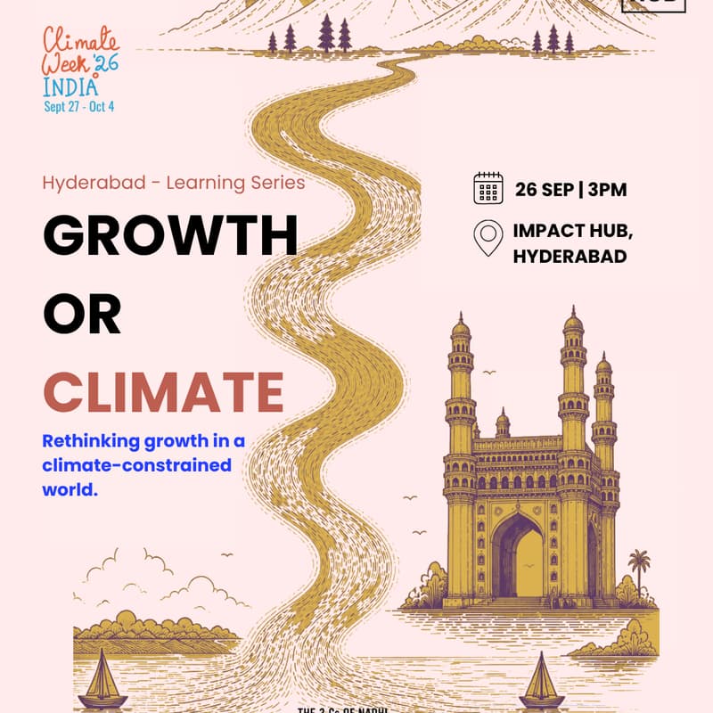 Cover Image for Nadhi Hyderabad - Growth or Climate <Pre-Climate Week India>