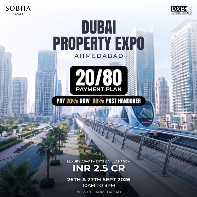 Cover Image for Dubai Property Expo in Ahmedabad | 26 - 27 September, 2026 | Sobha