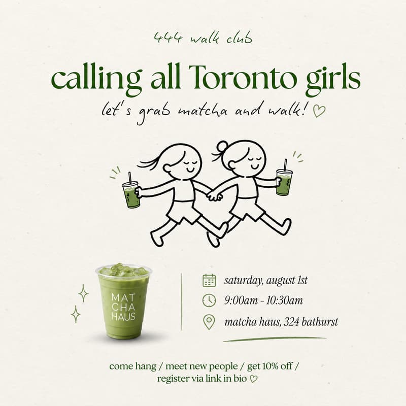 Cover Image for 444: Walk Club x Matcha Haus